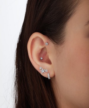 Maria Tash - 18ct 4.5mm Diamond Star Threaded Stud Earring image number 1