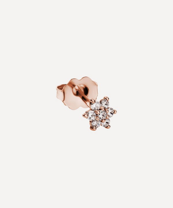 Maria Tash - 18ct 4.5mm Diamond Flower Stud Earring image number null