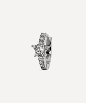 Maria Tash - 18ct 6.5mm Diamond Star Eternity Hoop Earring image number 0