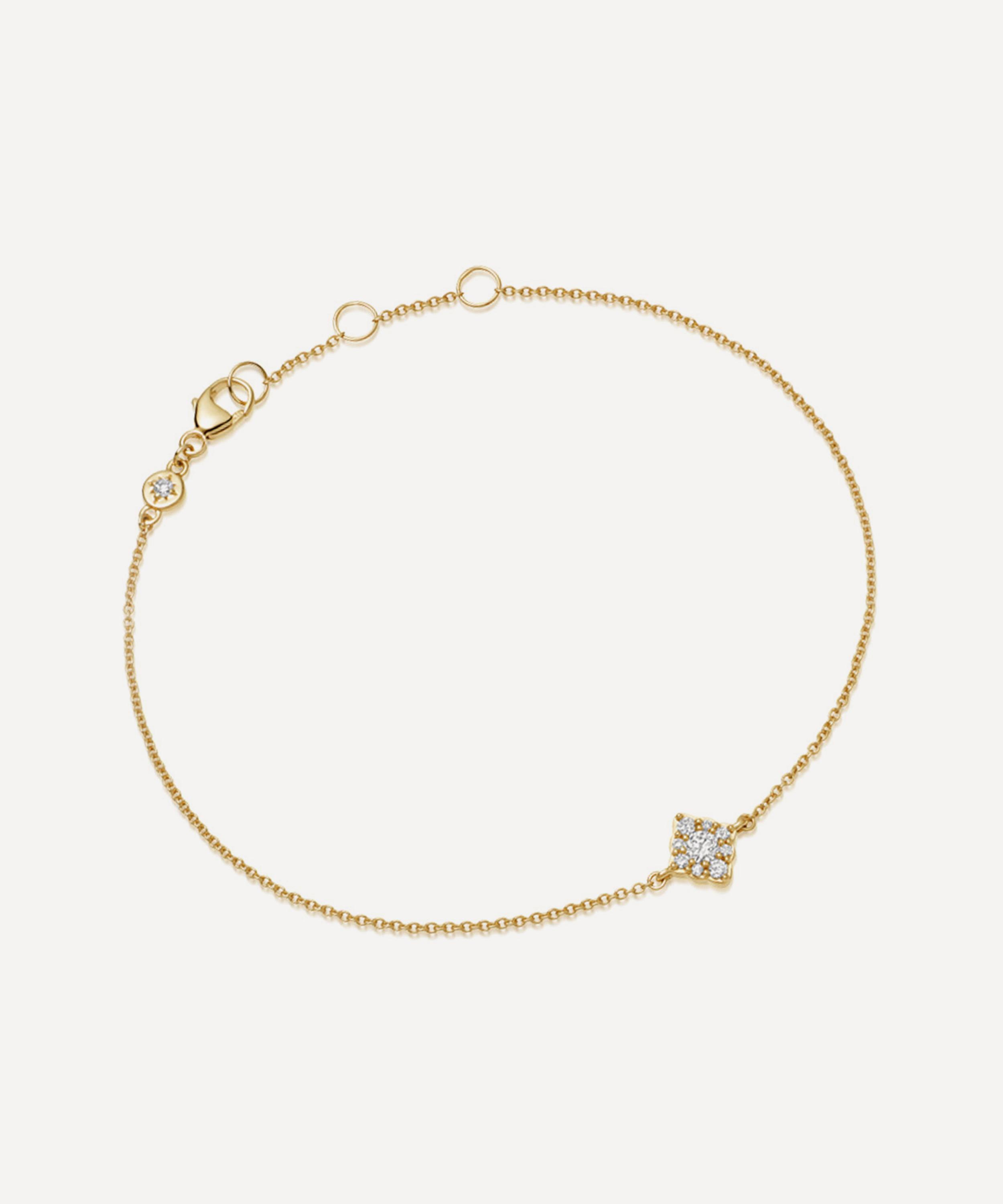 Astley Clarke - 14ct Gold Mini Interstellar Cluster Diamond Bracelet image number 0