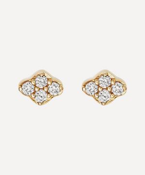 Astley Clarke - 14ct Gold Mini Interstellar Cluster Diamond Stud Earrings image number 0