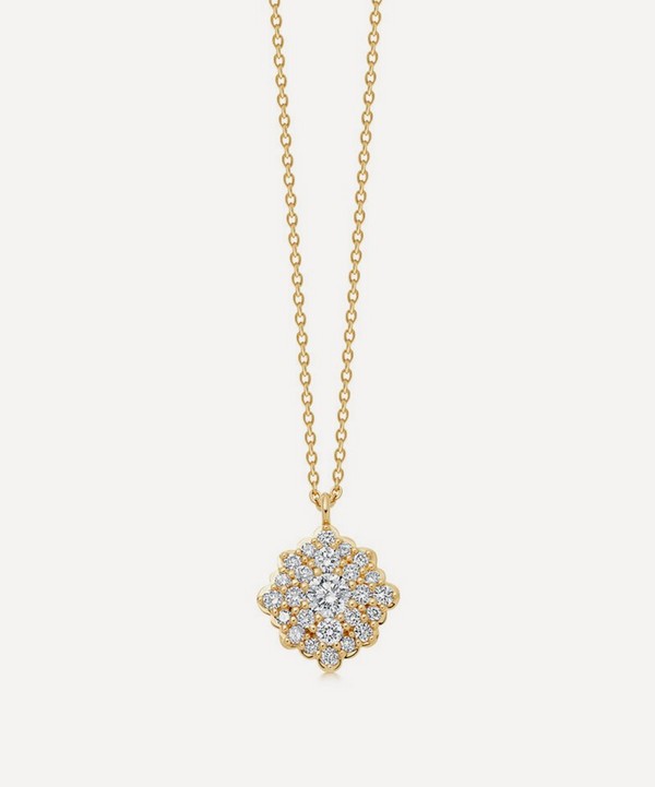 Astley Clarke - 14ct Gold Interstellar Cluster Diamond Pendant Necklace image number null