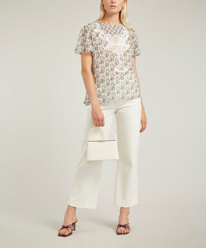 Liberty - Celia Embroidered Silk T-Shirt image number 2