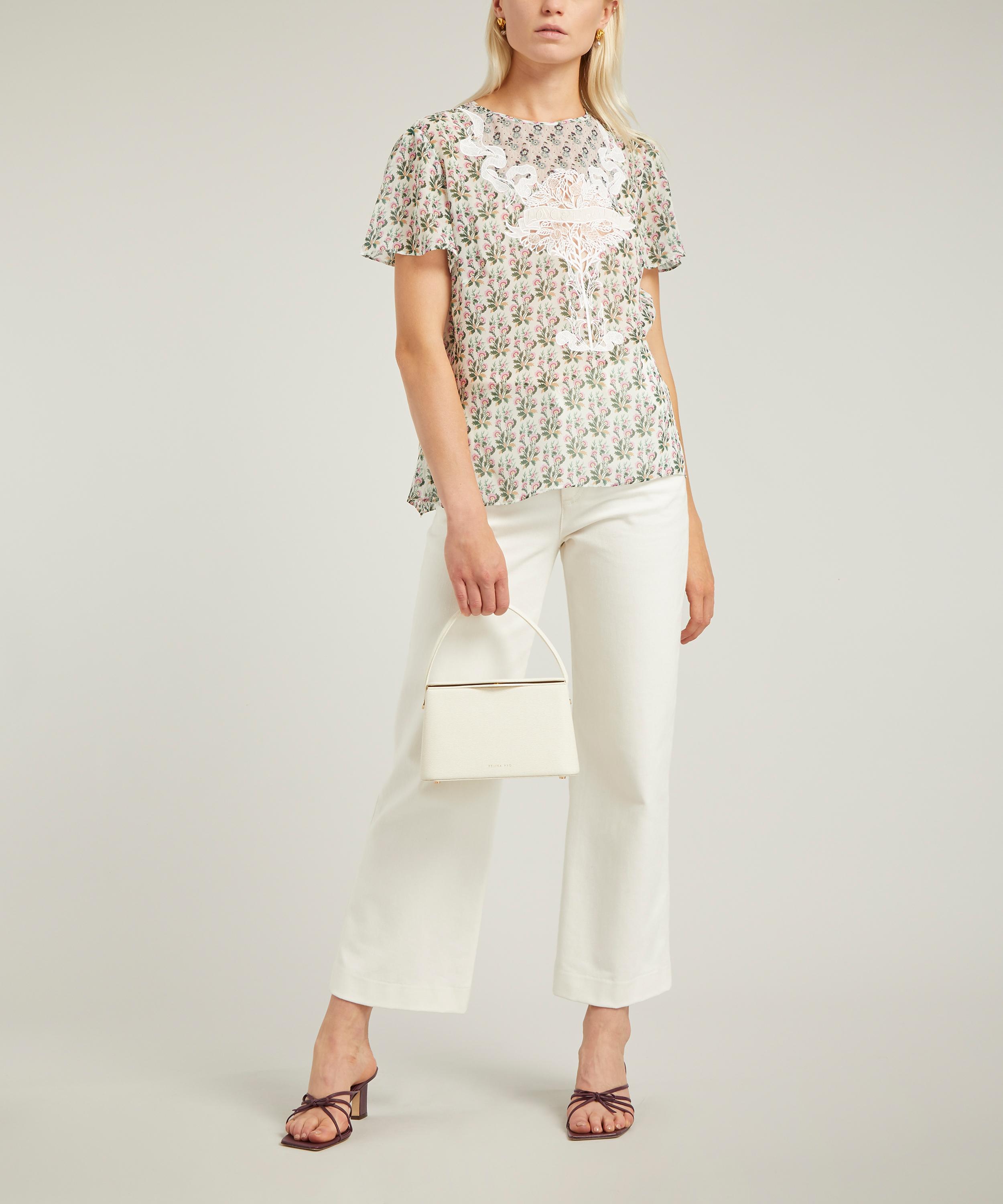 Liberty - Celia Embroidered Silk T-Shirt image number 2