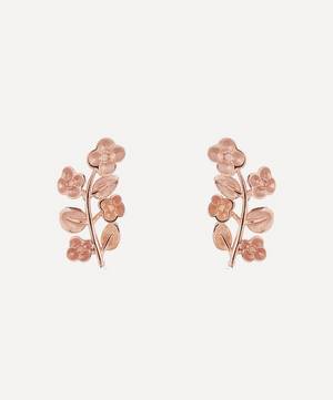 Rose Gold Blossom Stud Earrings