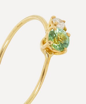 Atelier VM - 18ct Gold Principesca Diamond and Green Tourmaline Ring image number 3