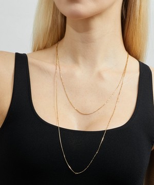 Atelier VM - 18ct Gold Karma Long Infinity Chain Necklace image number 1