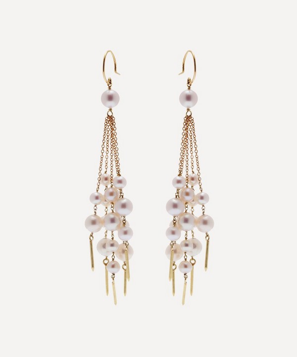 Atelier VM - 18ct Gold Barbarella Pearl Drop Earrings image number null