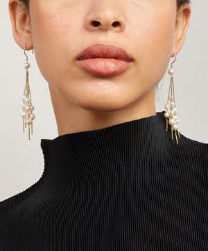 Atelier VM - 18ct Gold Barbarella Pearl Drop Earrings image number 1