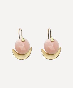 Atelier VM - 9ct Gold Dalia Pink Opal Drop Earrings image number 0
