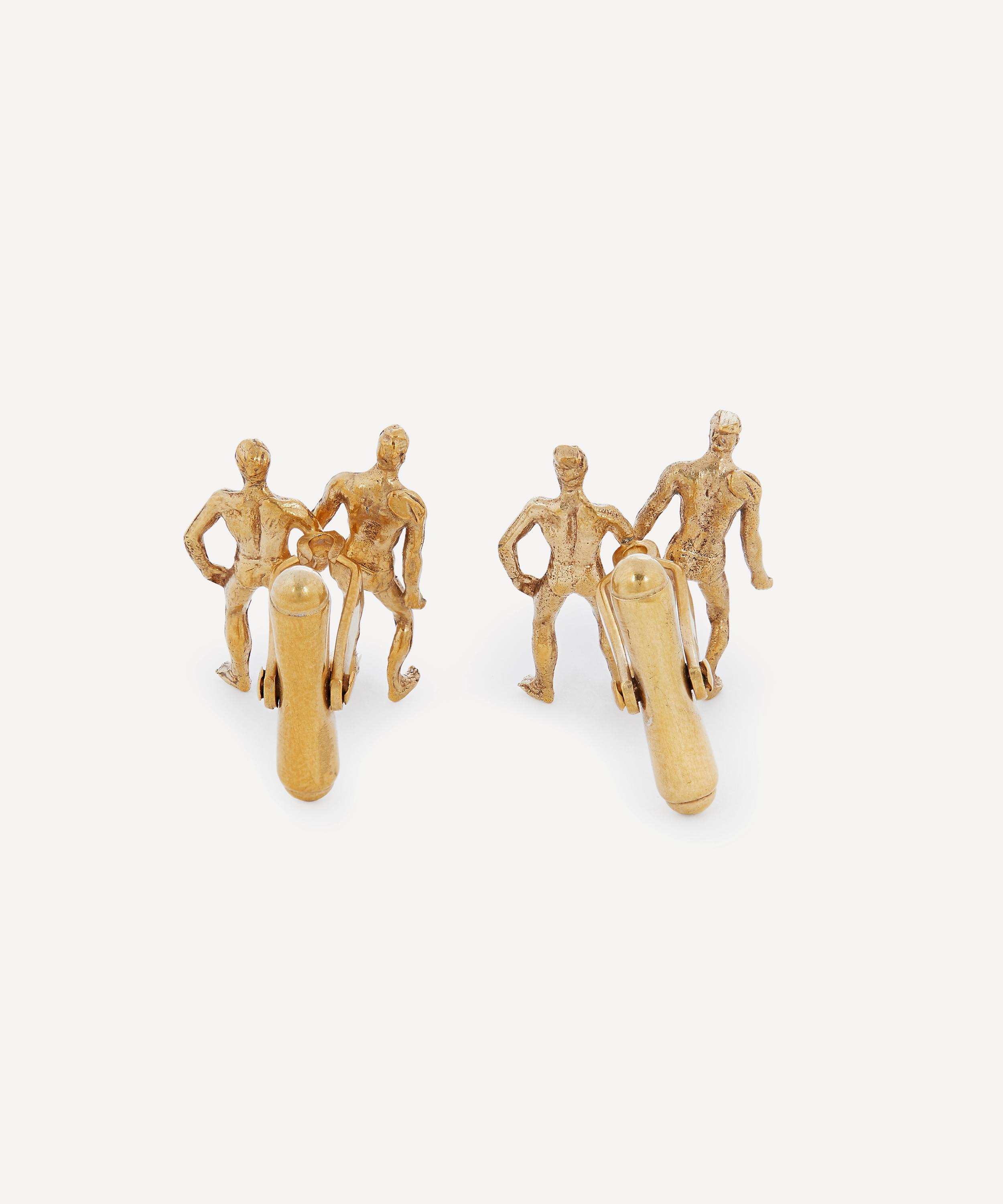 Designer Vintage - Turn of the Century Silver-Gilt Cufflinks image number 2