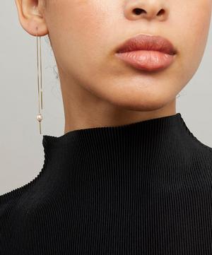 Atelier VM - 18ct Gold Sara Perla Single Pearl Drop Earring image number 1