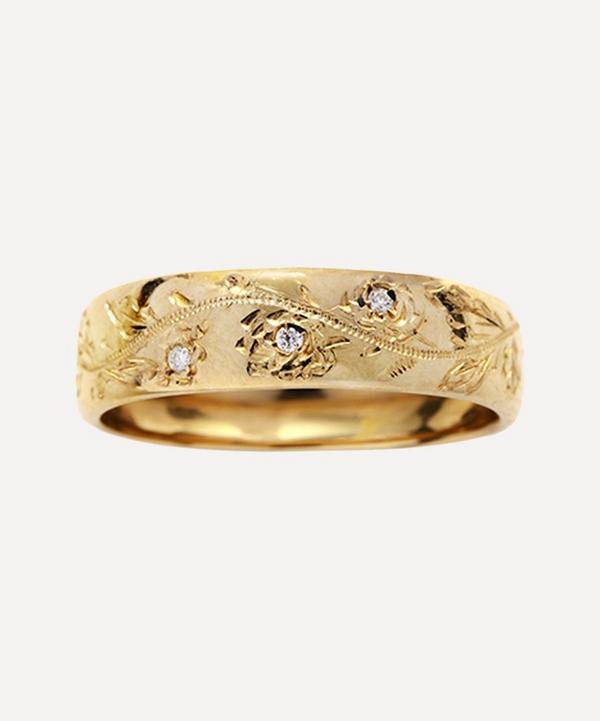 Atelier VM - 9ct Gold English Rose Diamond Ring image number null