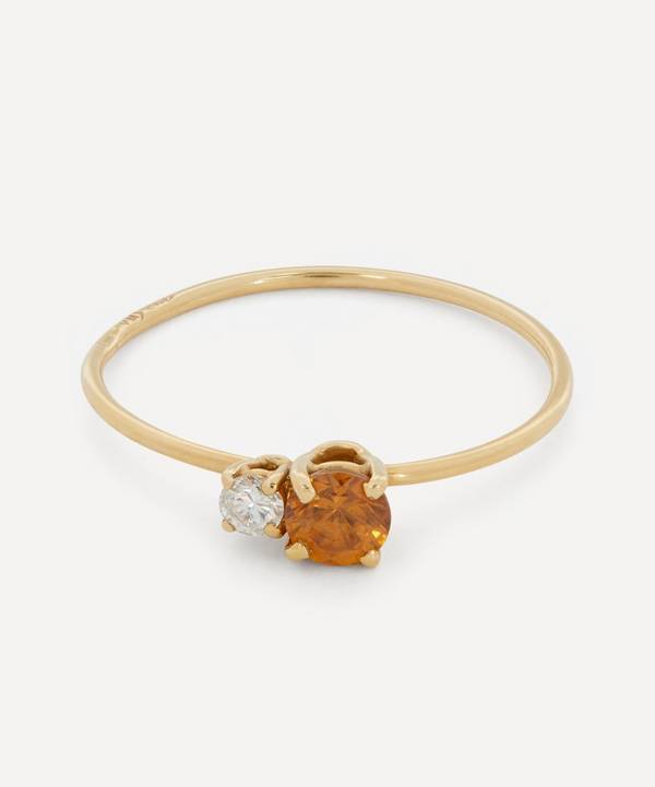 Atelier VM - 18ct Gold Principesca Diamond and Brown Zircon Ring