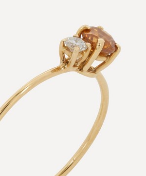 Atelier VM - 18ct Gold Principesca Diamond and Brown Zircon Ring image number 3