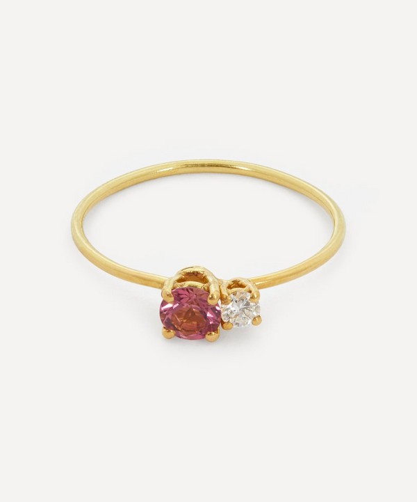 Atelier VM - 18ct Gold Principesca Diamond and Rose Tourmaline Ring