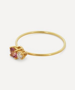 Atelier VM - 18ct Gold Principesca Diamond and Rose Tourmaline Ring image number 2