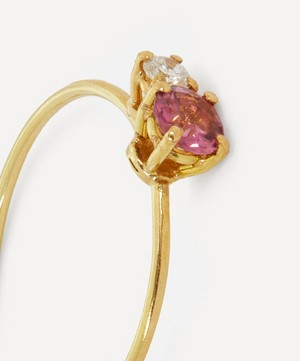 Atelier VM - 18ct Gold Principesca Diamond and Rose Tourmaline Ring image number 3