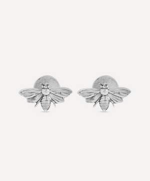 Designer Vintage - 1990s Silver Butterfly Cufflinks image number 0