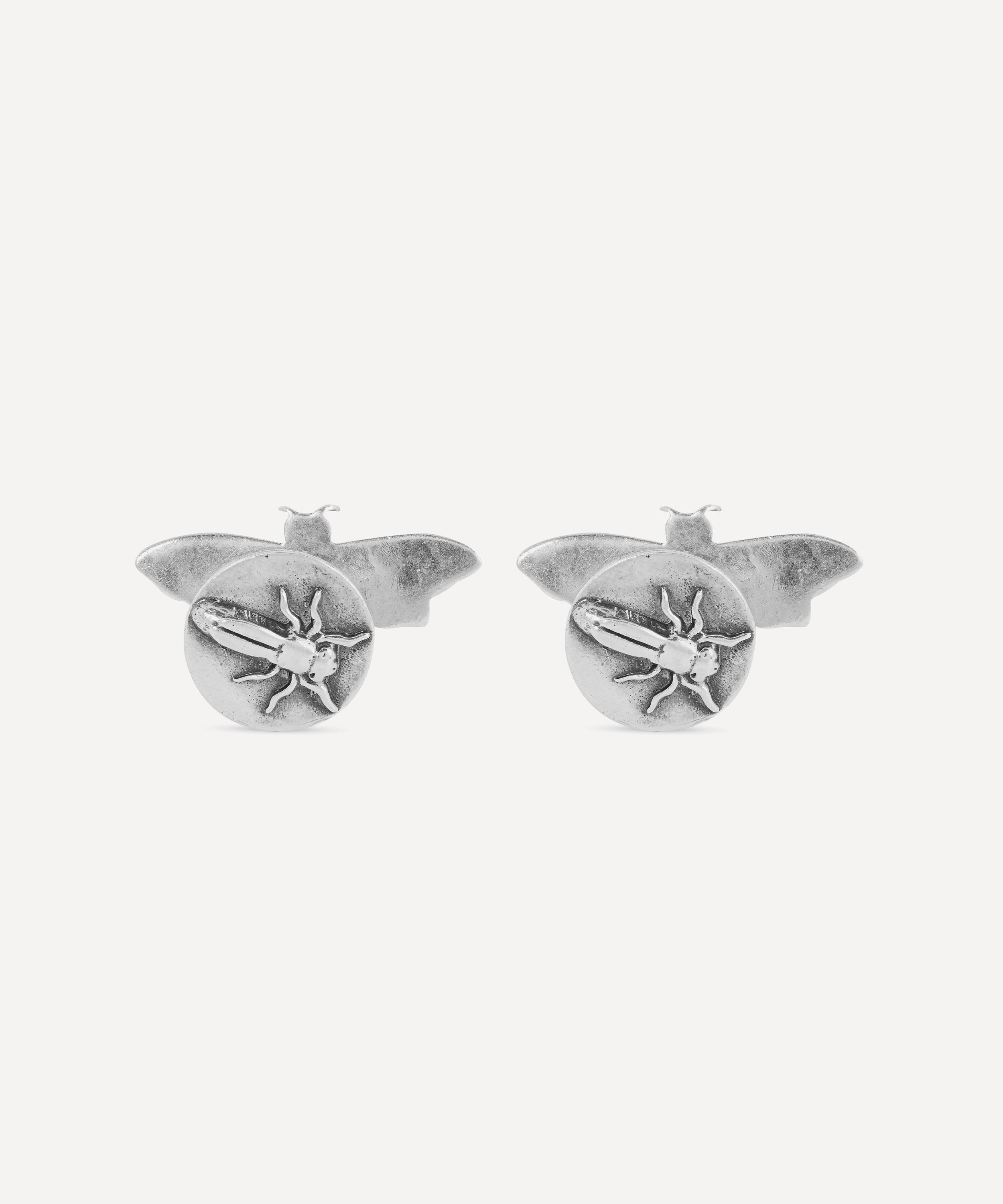 Designer Vintage - 1990s Silver Butterfly Cufflinks image number 2