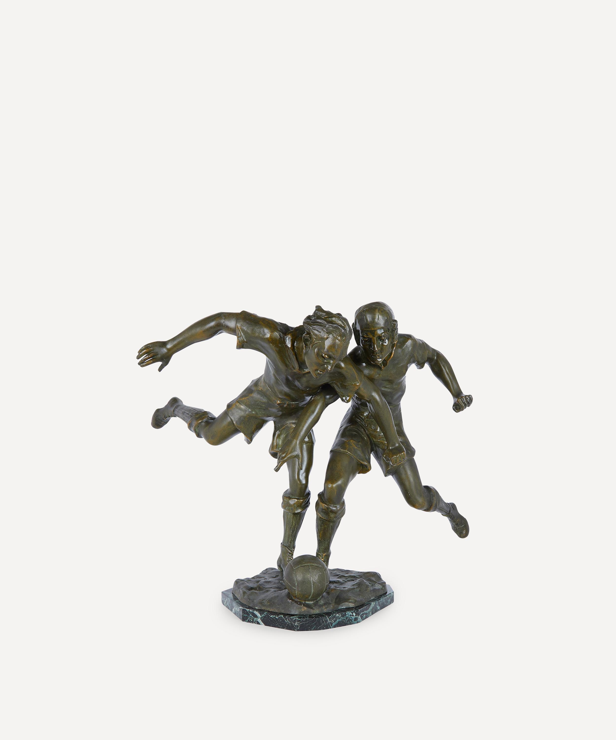 Designer Vintage - 1920s Lemoyne La Lutte Régule Sculpture image number 