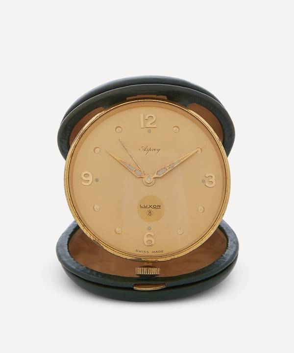Designer Vintage - 1960s Luxor for Asprey Gilt Travel Alarm Clock image number 0