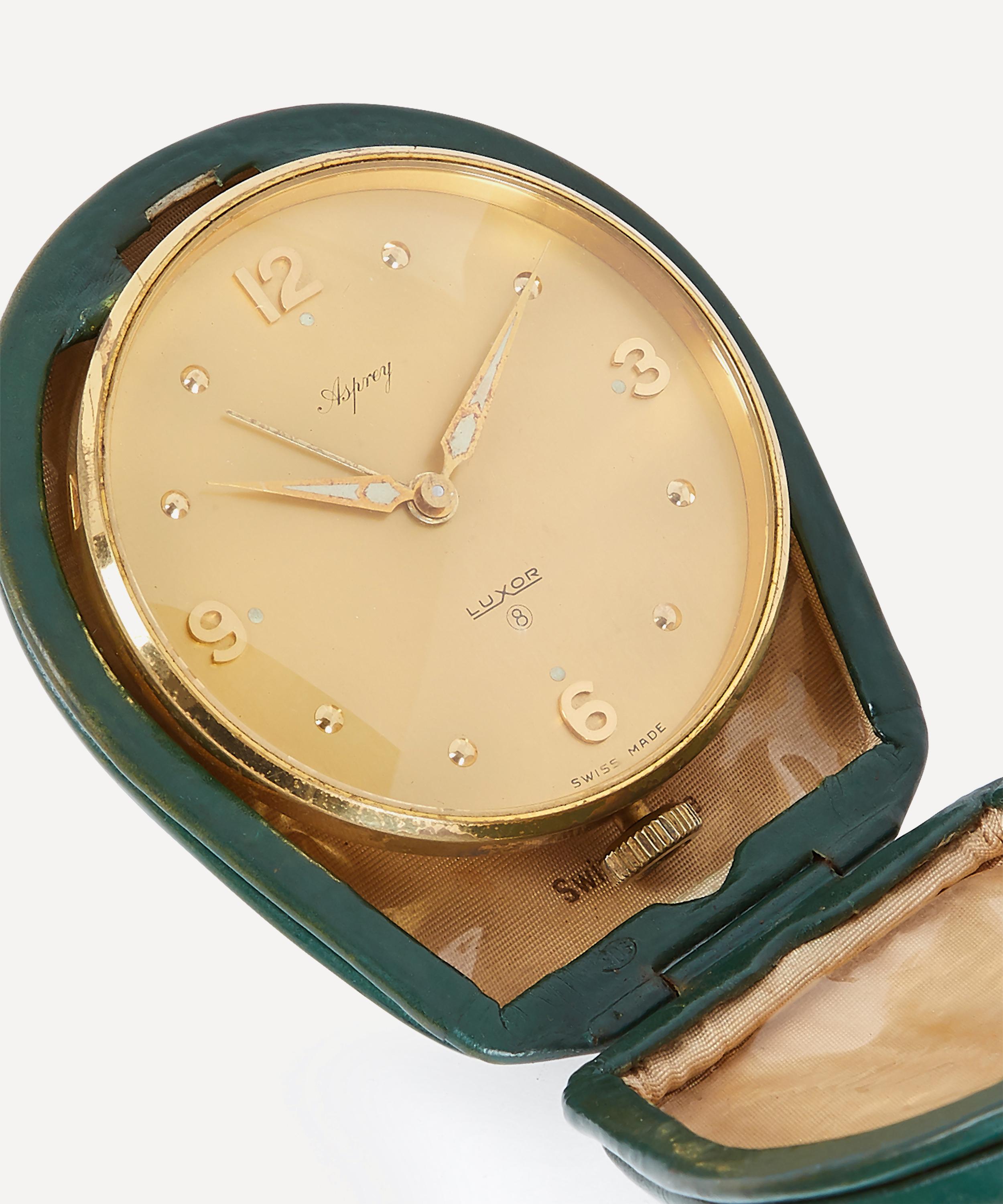 Designer Vintage - 1960s Luxor for Asprey Gilt Travel Alarm Clock image number 3