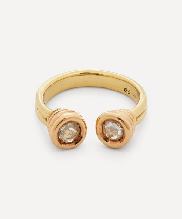 gæld Tarmfunktion det tvivler jeg på Atelier VM Mixed 18ct Gold Inge Diamond Ring | Liberty