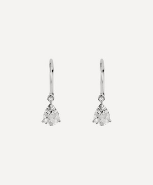 Dinny Hall - Silver Gem Drop White Topaz Earrings image number 0