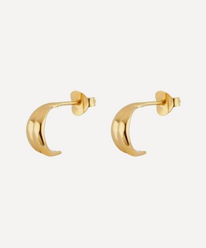 Dinny Hall - Gold Plated Vermeil Silver Twist Mini Hoop Earrings image number 0