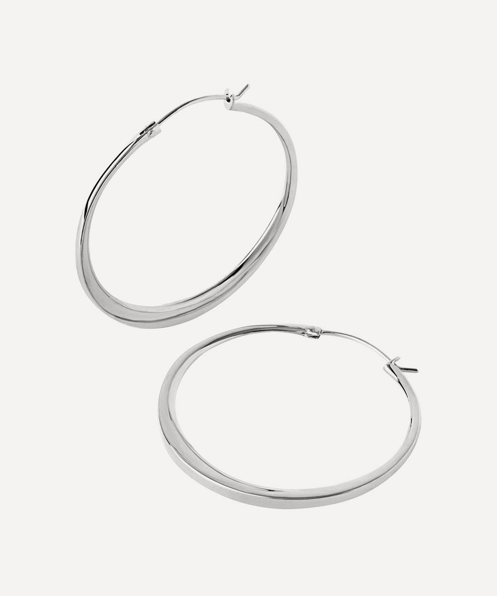 Dinny Hall Silver Signature Medium Hoop Earrings | Liberty