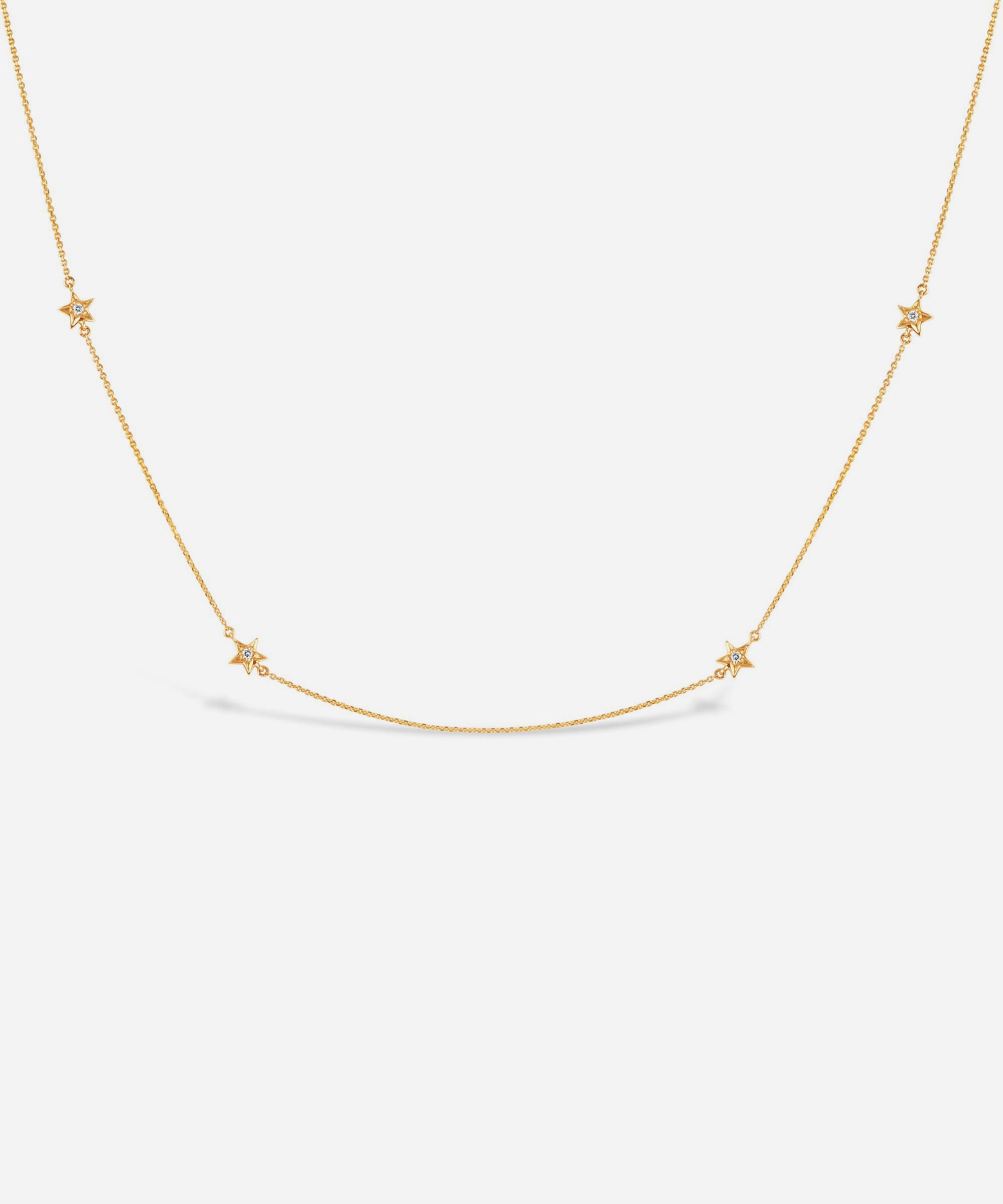 Dinny Hall - 14ct Gold Bijou Star Diamond Necklace image number 0