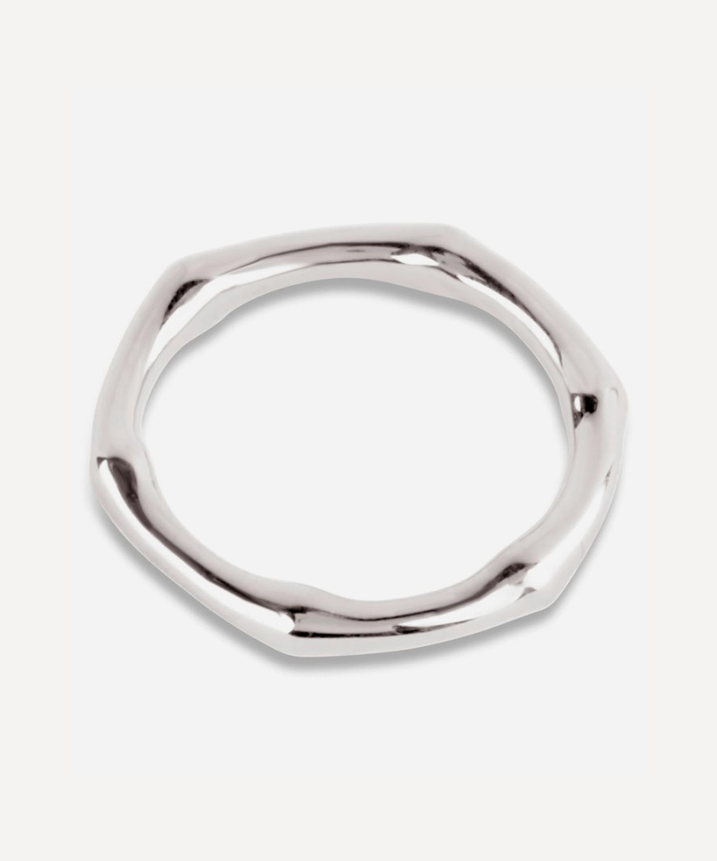 Dinny Hall - Silver Bamboo Ring image number 