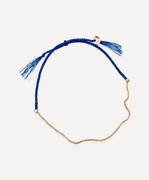 Atelier VM - Tea Spiga Cotton and 18ct Gold Chain Bracelet image number 0