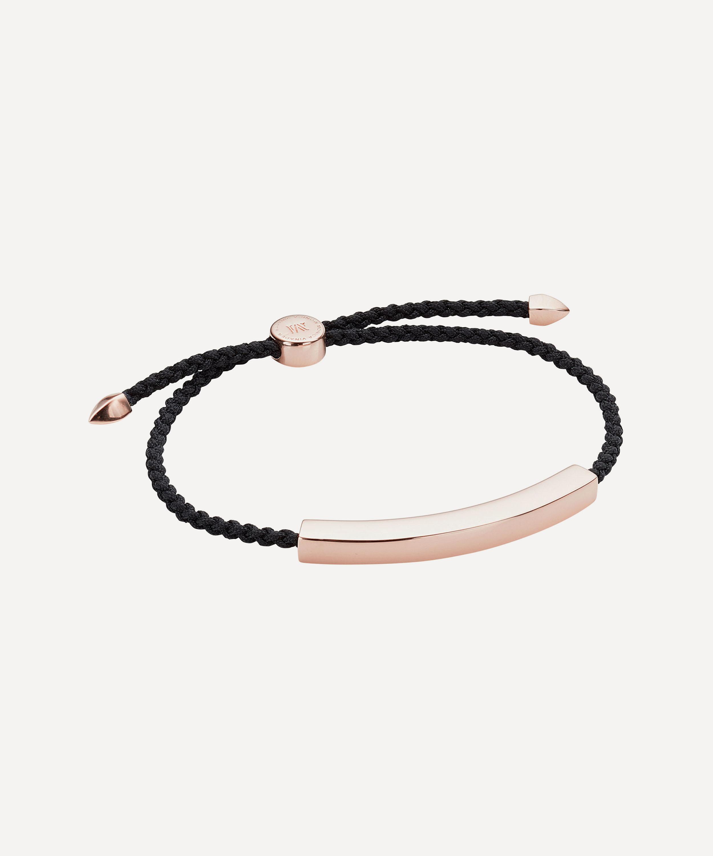 Monica Vinader Rose Gold Plated Vermeil Silver Linear Large Men's