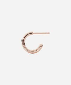 Monica Vinader - Rose Gold Plated Vermeil Silver Fiji Mini Hoop Earrings image number 3