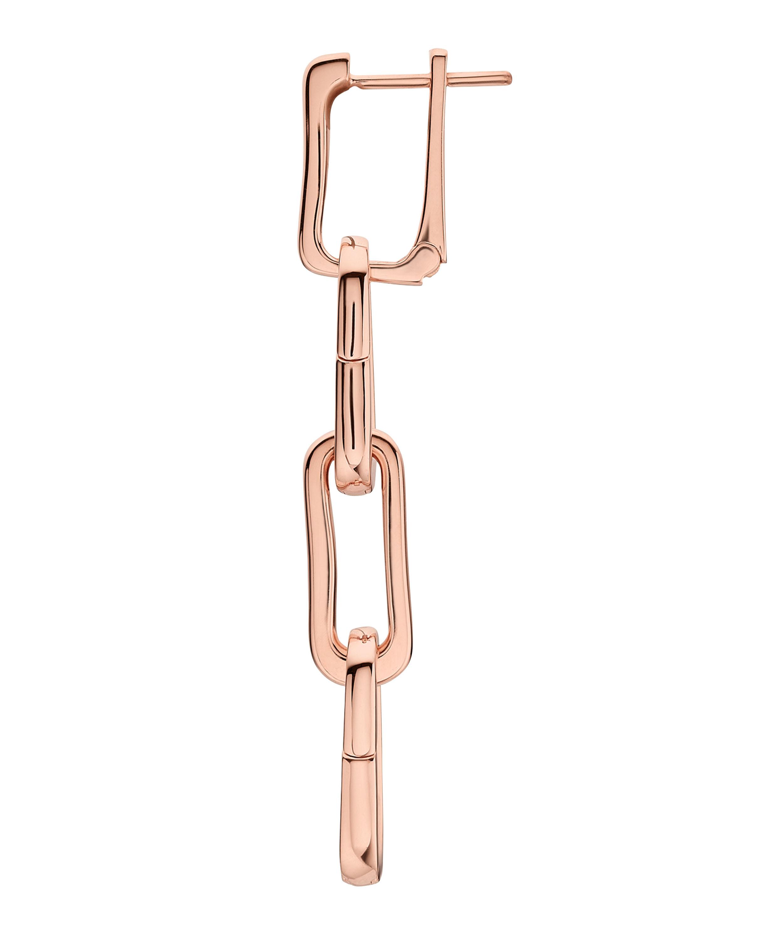 Monica Vinader - Rose Gold Plated Vermeil Silver Alta Capture Charm Cocktail Earrings image number 3