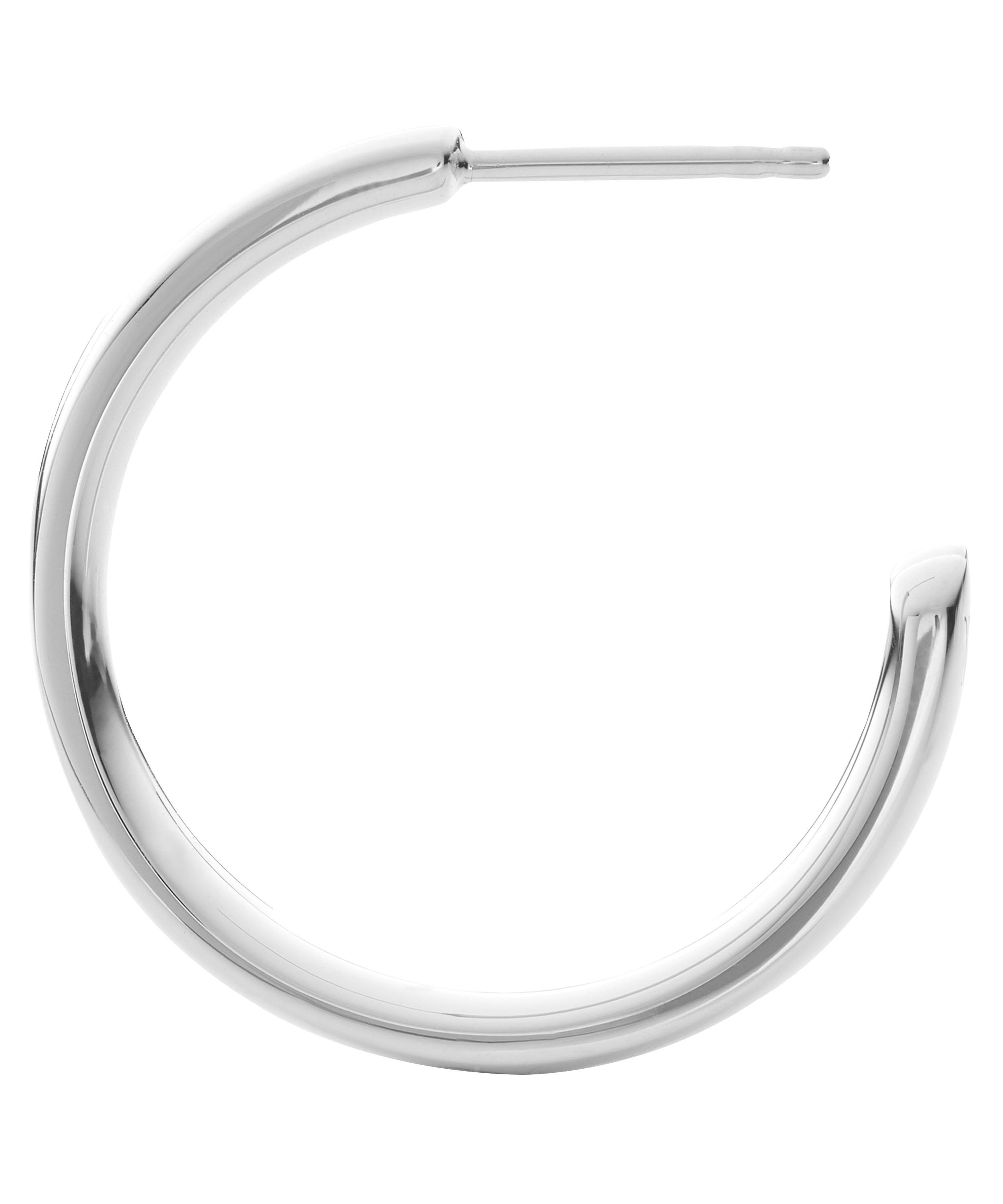 Monica Vinader - SIlver Fiji Large Hoop Earrings image number 3