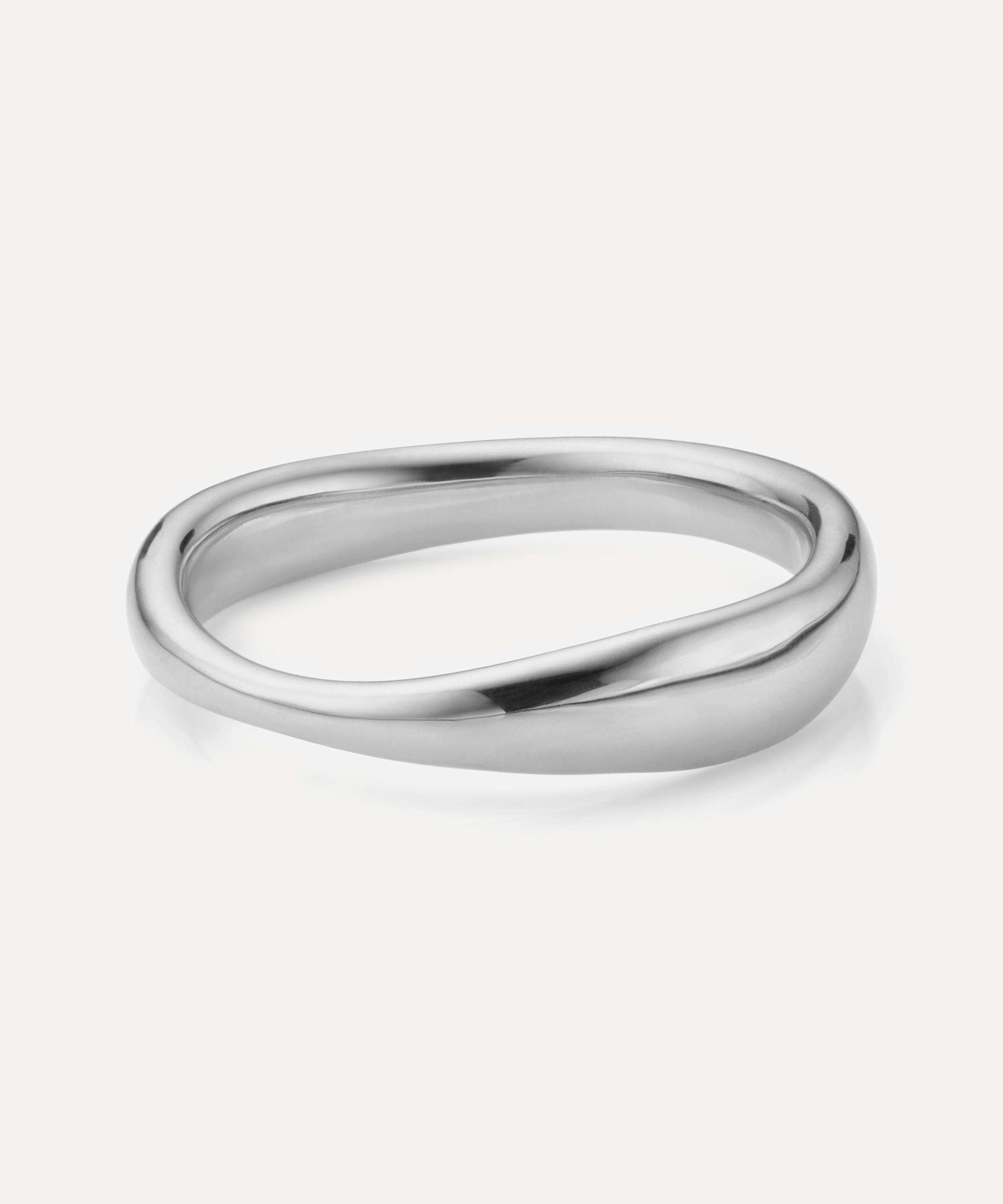 Monica Vinader - Silver Nura Reef Stacking Ring image number 