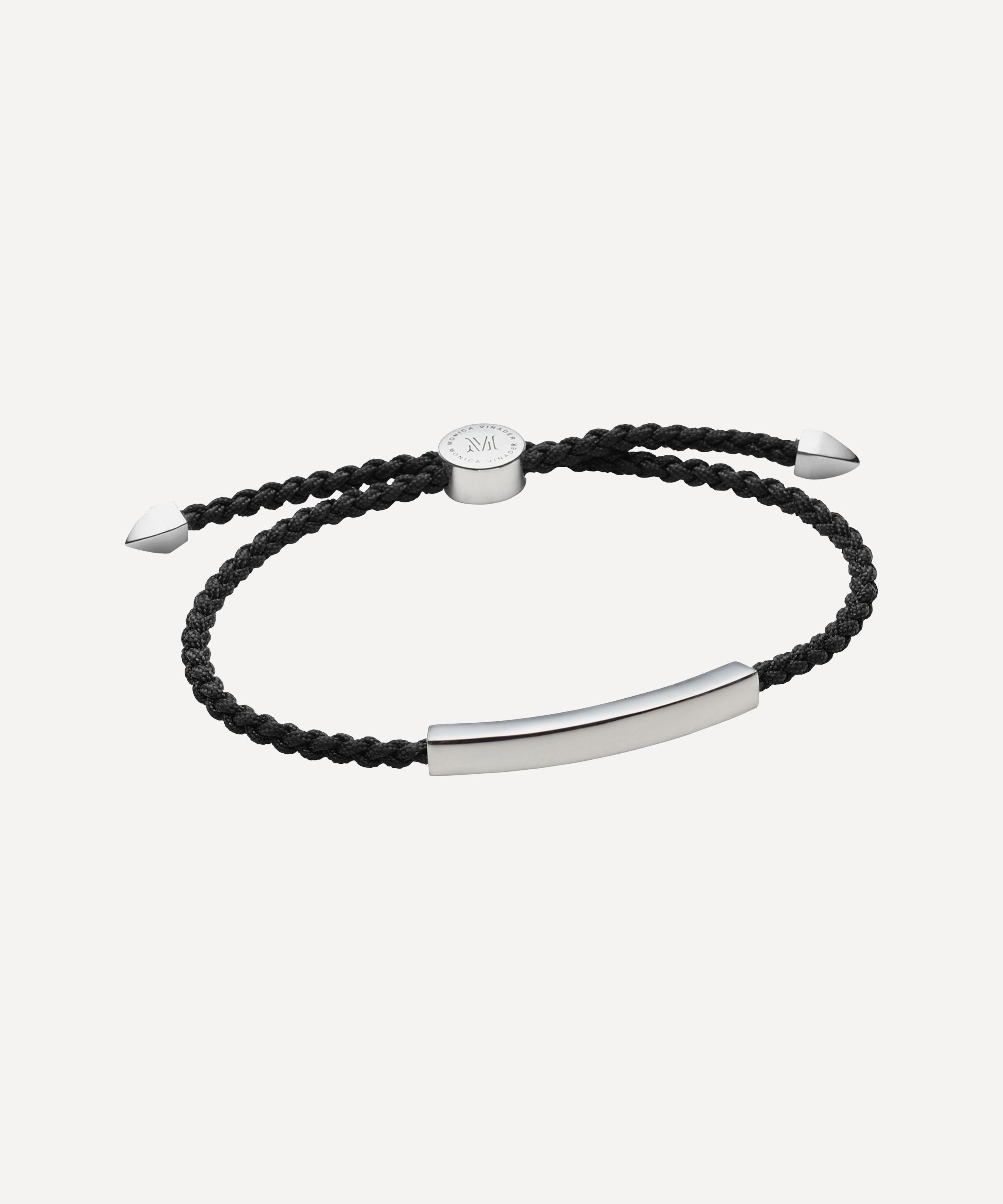 Monica Vinader - Silver Linear Men’s Friendship Bracelet image number 0