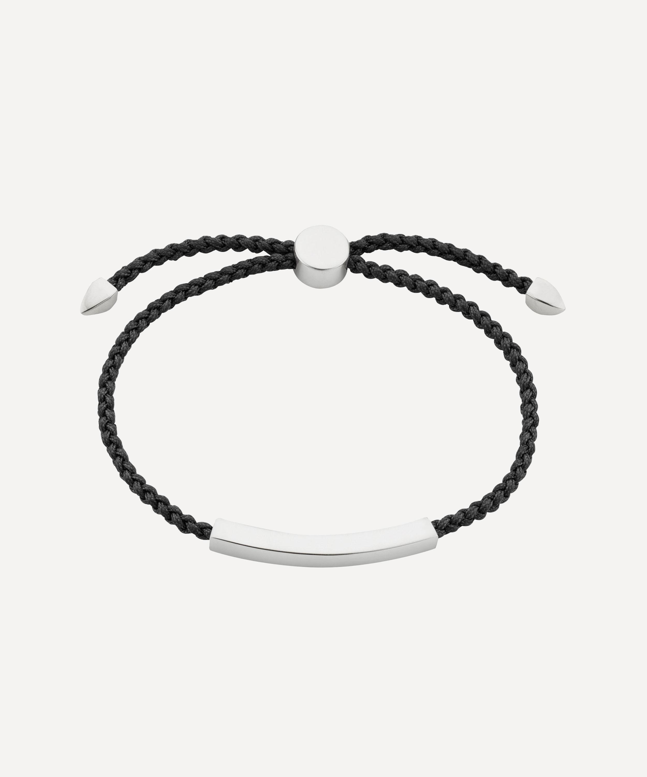 Monica Vinader - Silver Linear Men’s Friendship Bracelet image number 2