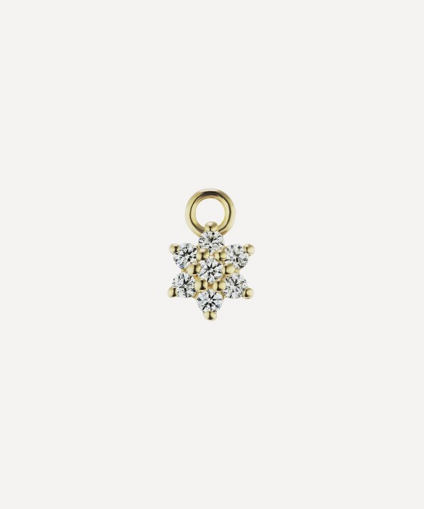 Maria Tash - 18ct 5.5mm Diamond Flower Charm image number null