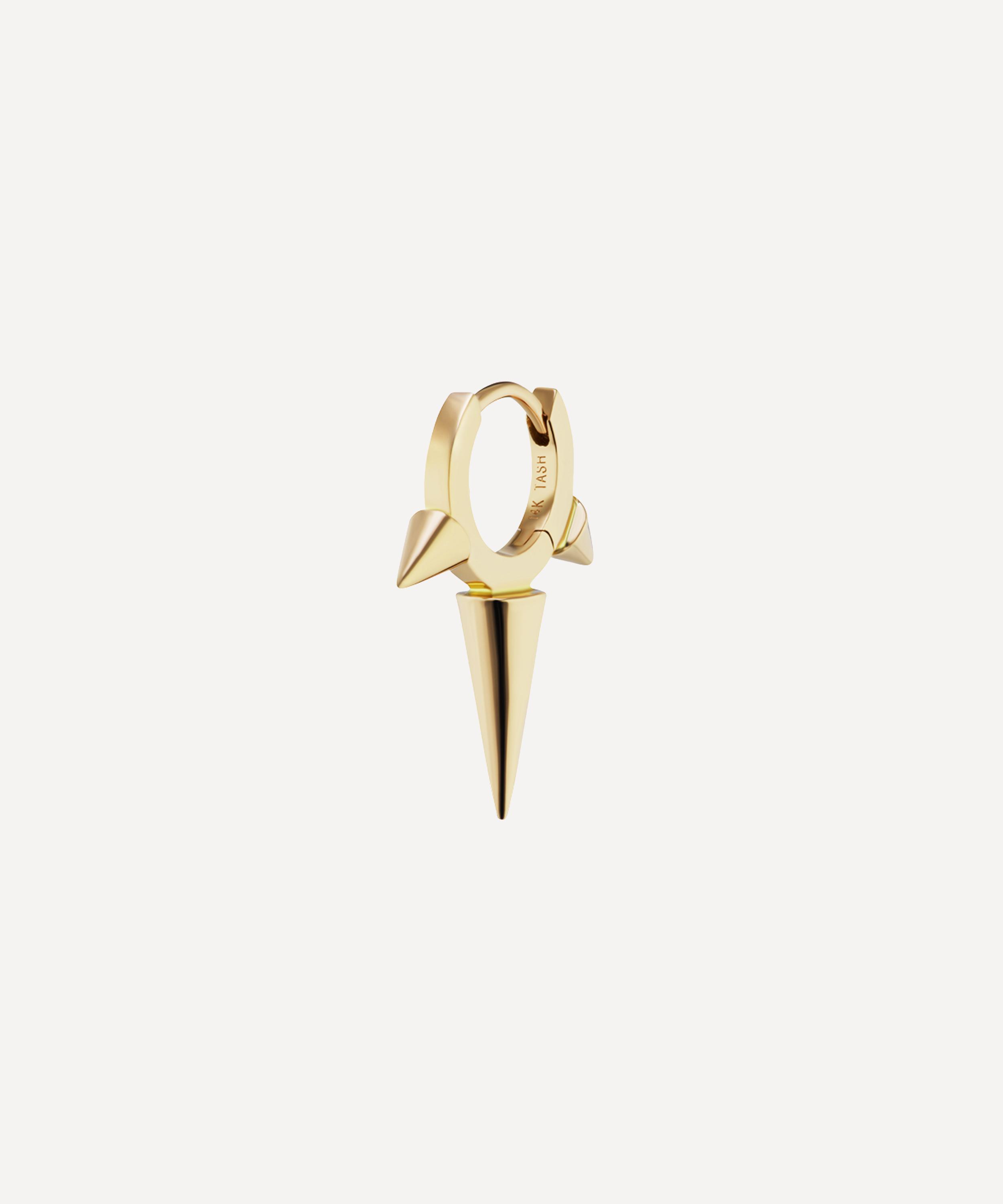 Maria Tash - 14ct 6.5mm Triple Long Spike Hoop Earring