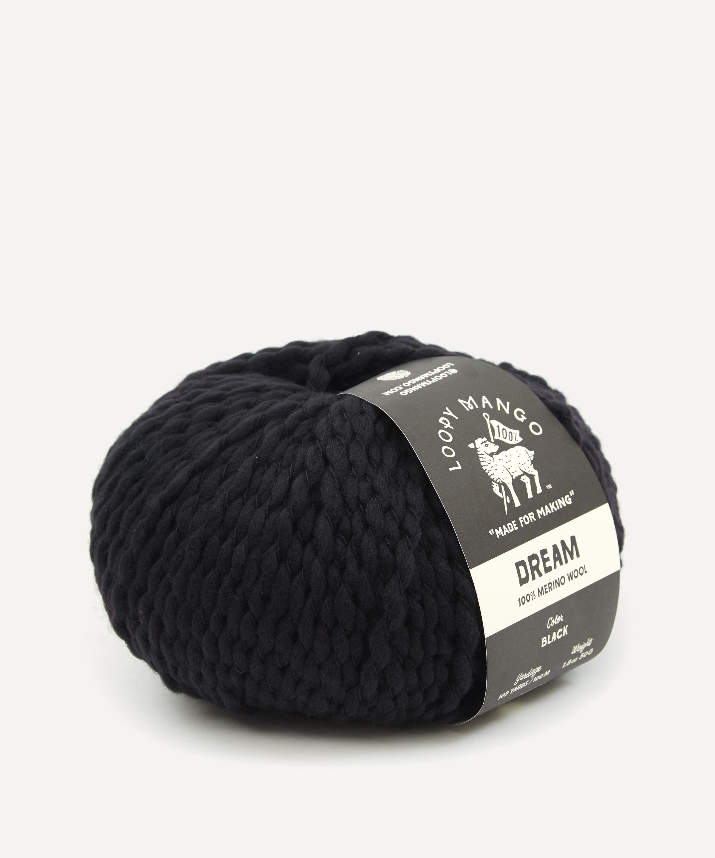 black merino wool yarn