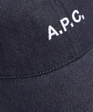A.P.C. - Charlie Logo Denim Cap image number 2