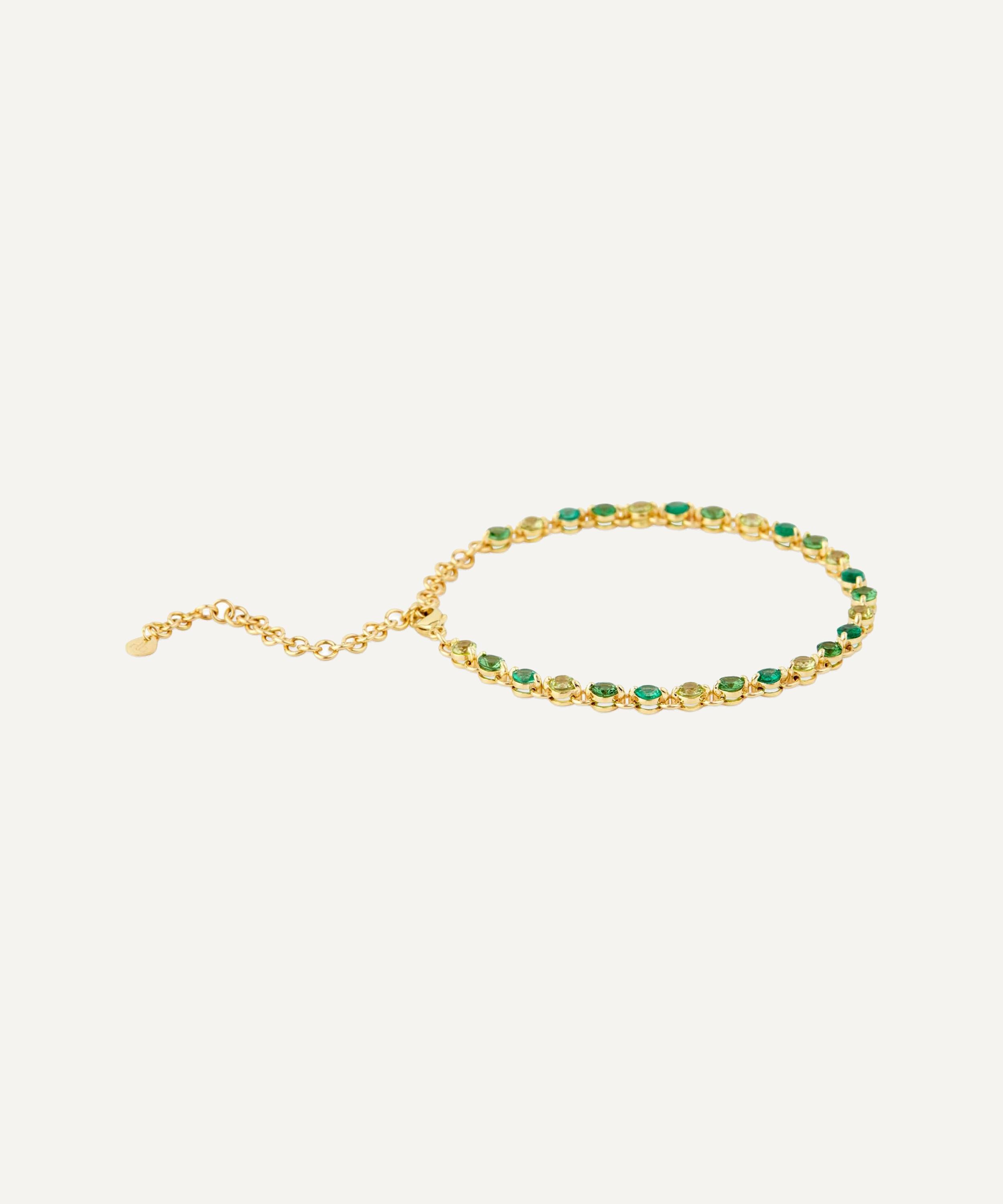 Dinny Hall - Gold Shuga Multi-Stone Ombre Tennis Bracelet image number 2