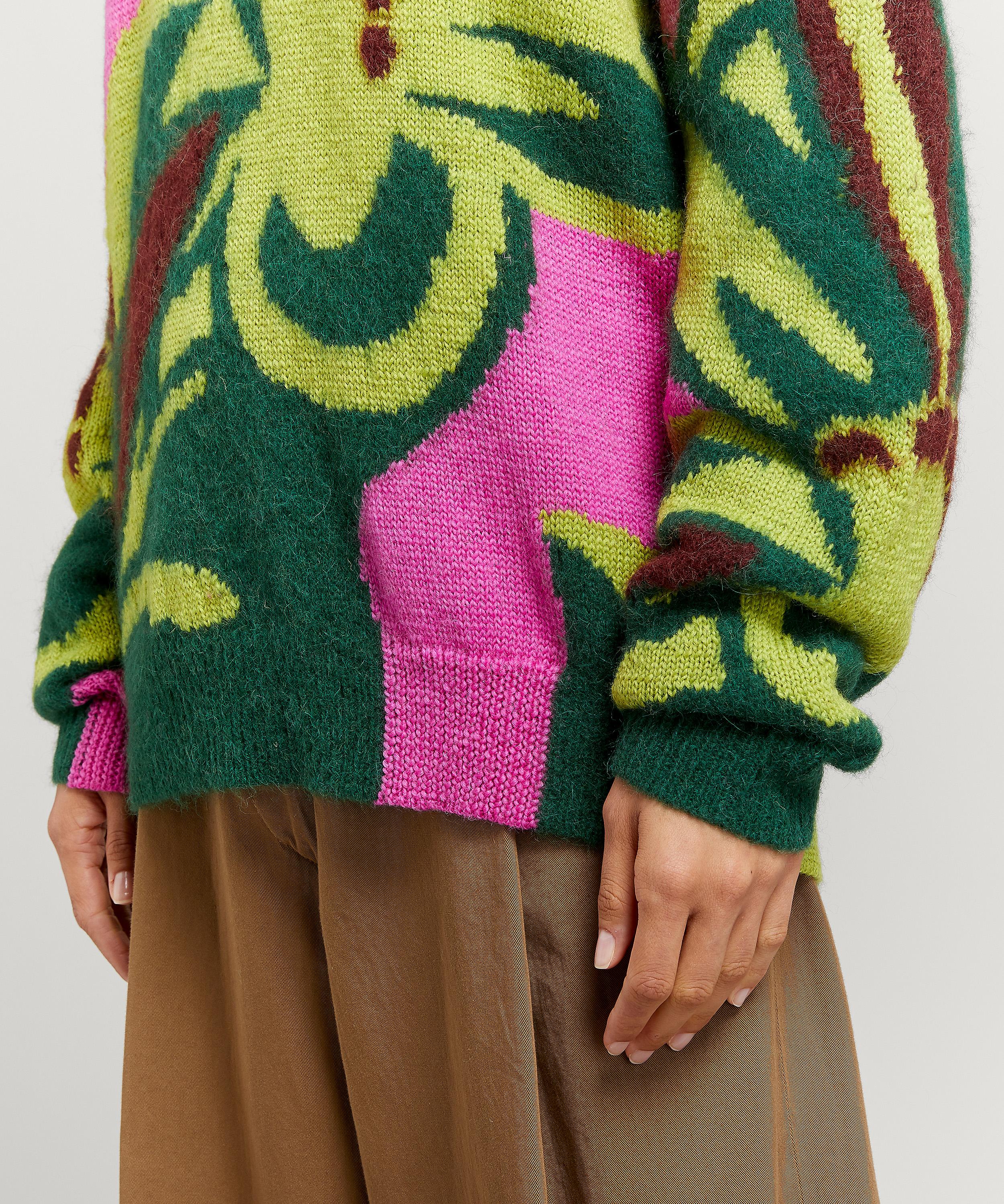 floral knitted jumper
