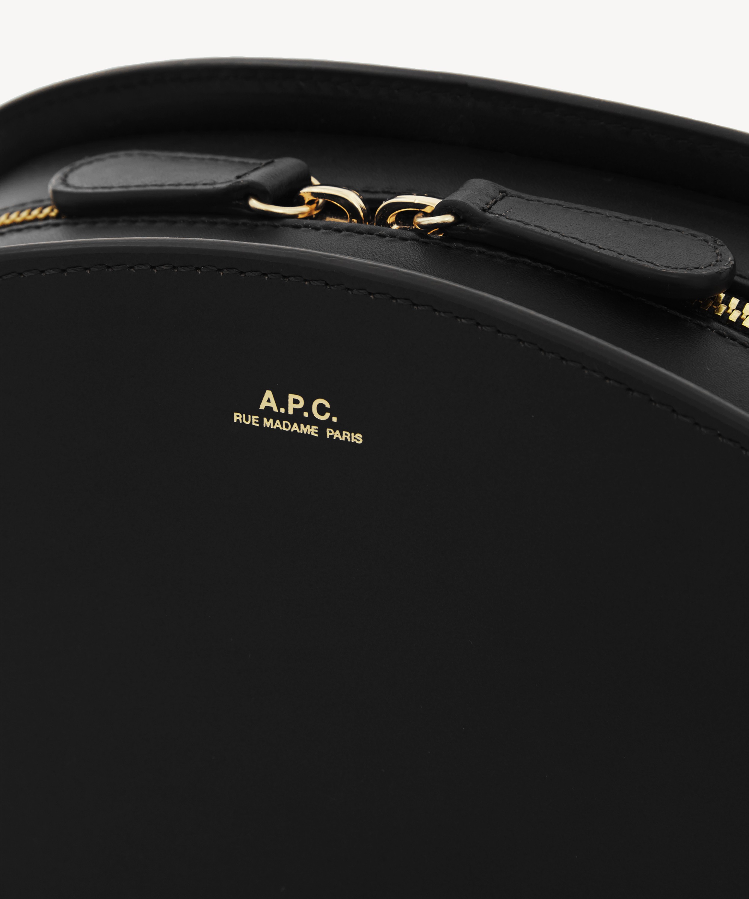 A.P.C. - Leather Demi-Lune Bag image number 4