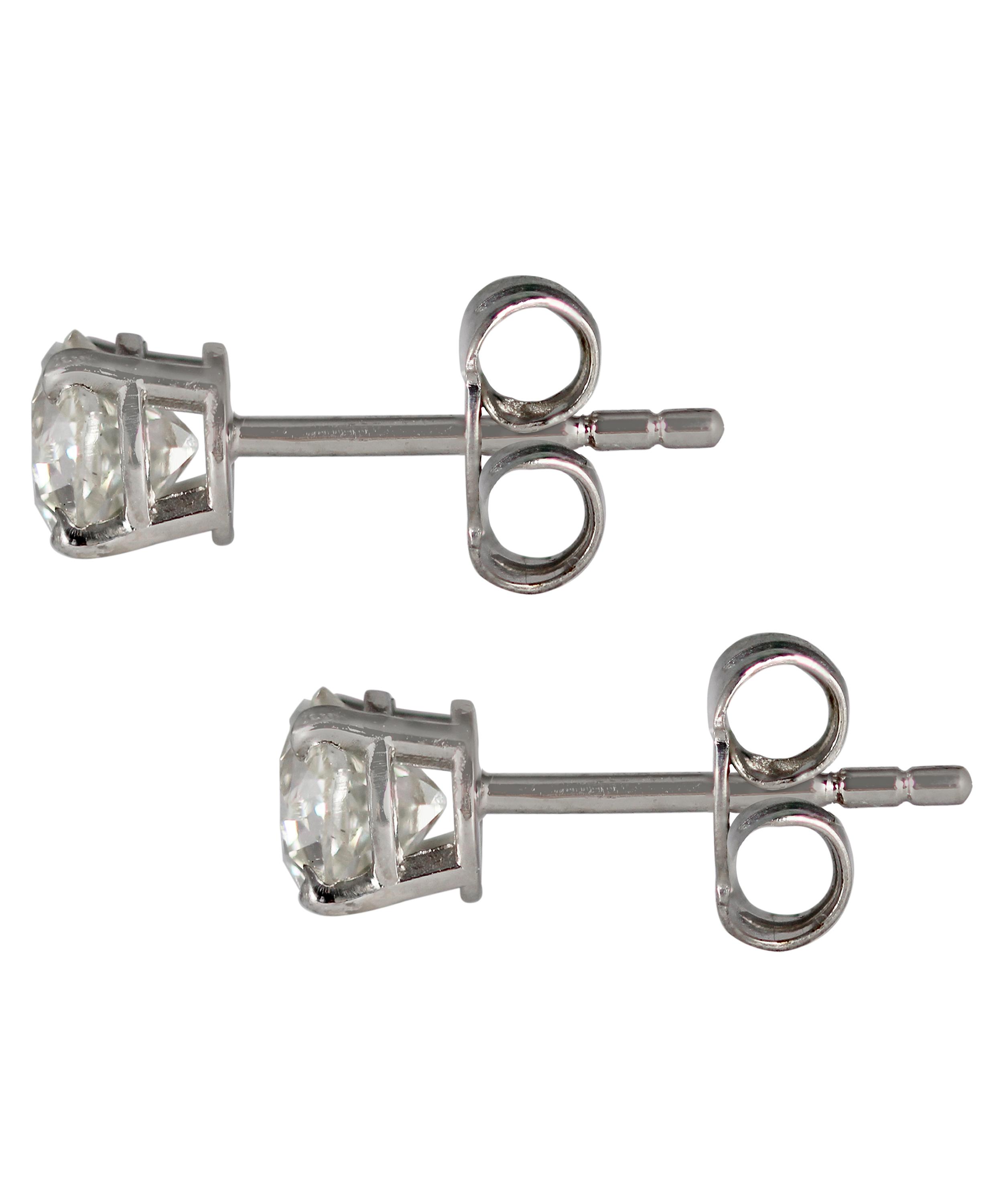 Kojis - Platinum 1.31ct Old Cut Diamond Stud Earrings image number 1