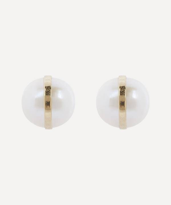 Melissa Joy Manning - 14ct Gold Pearl Stud Earrings